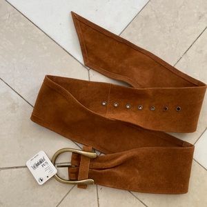 S/M free people suede belt with tags NEW